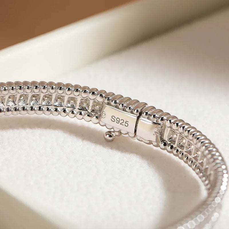 Bracelete em Prata 925 com pedras preciosas