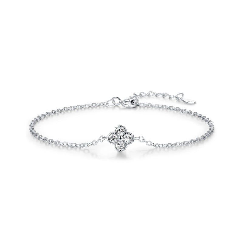 Pulseira Trevo da Sorte – Prata 925