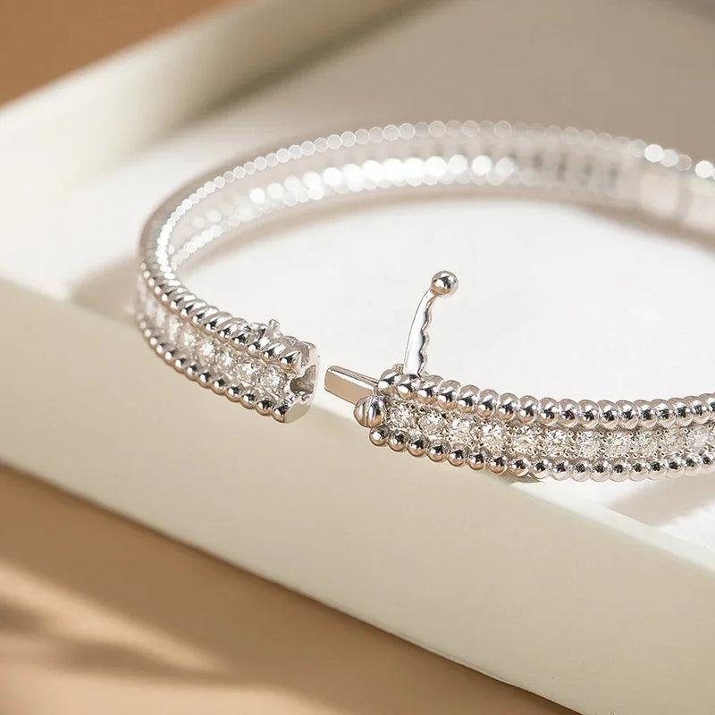 Bracelete em Prata 925 com pedras preciosas