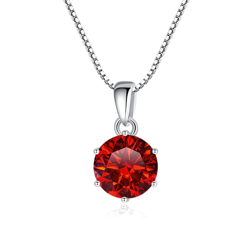 Colar com Pingente de Moissanite 1CT – Prata 925