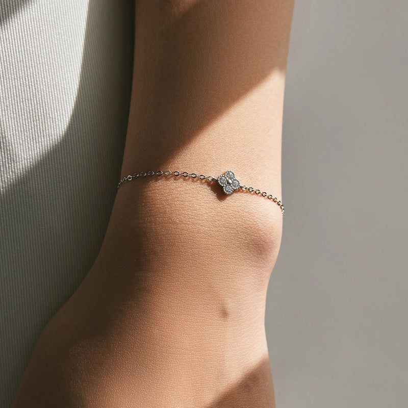 Pulseira Trevo da Sorte – Prata 925