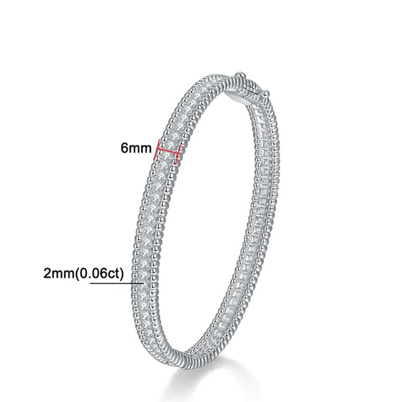Bracelete em Prata 925 com pedras preciosas