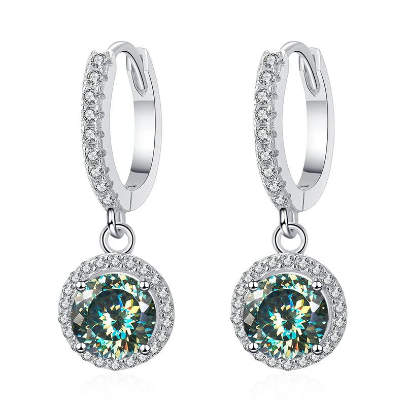 Brincos Butterfly Moissanite com Lapidação Portuguesa – Prata 925