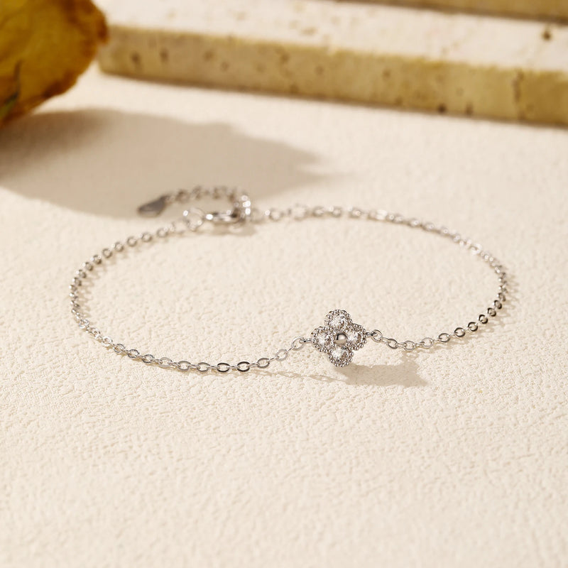 Pulseira Trevo da Sorte – Prata 925