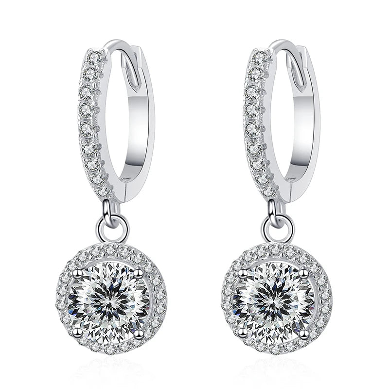 Brincos Butterfly Moissanite com Lapidação Portuguesa – Prata 925