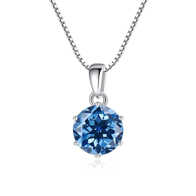 Colar com Pingente de Moissanite 1CT – Prata 925