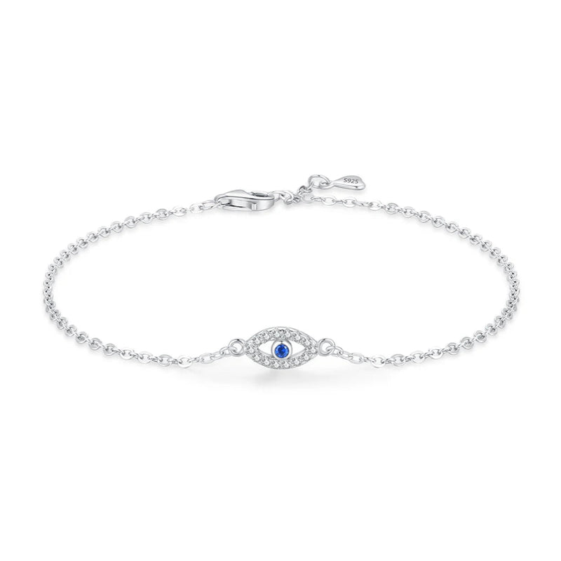 Pulseira Olho Grego Minimalista – Prata 925