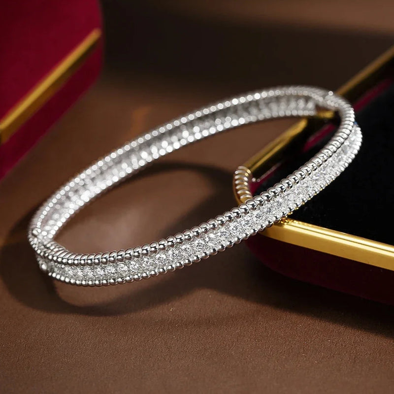 Bracelete em Prata 925 com pedras preciosas