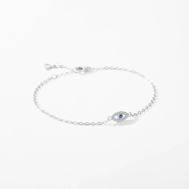 Pulseira Olho Grego Minimalista – Prata 925